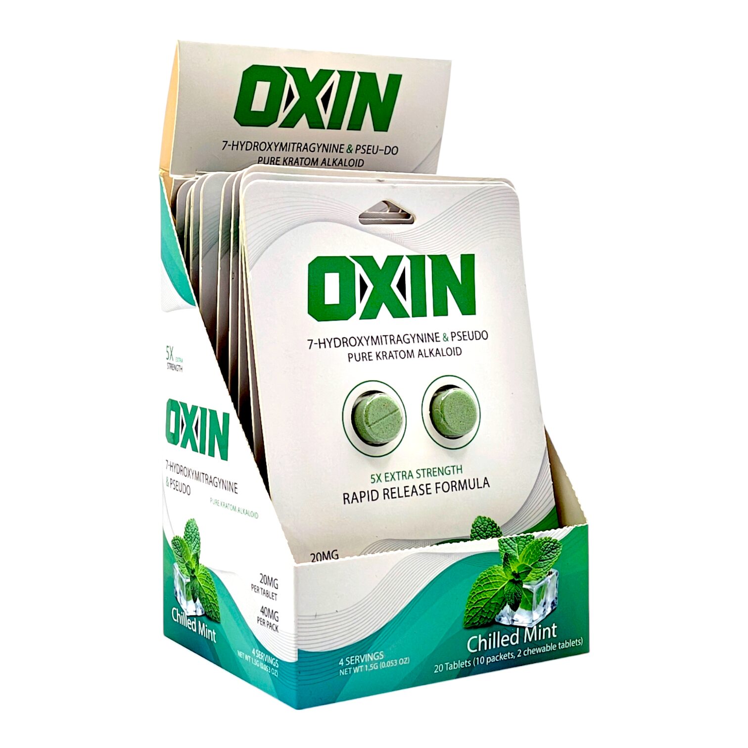 OXIN 7-OH Pseudo Flavored Tablets 20mg 2ct | Image 5 | OXIN 7-OH Pseudo Flavored Tablets 20mg 2ct