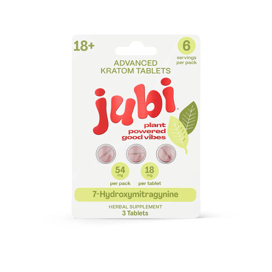 Jubi Advanced Kratom Tablets 18mg x 3ct