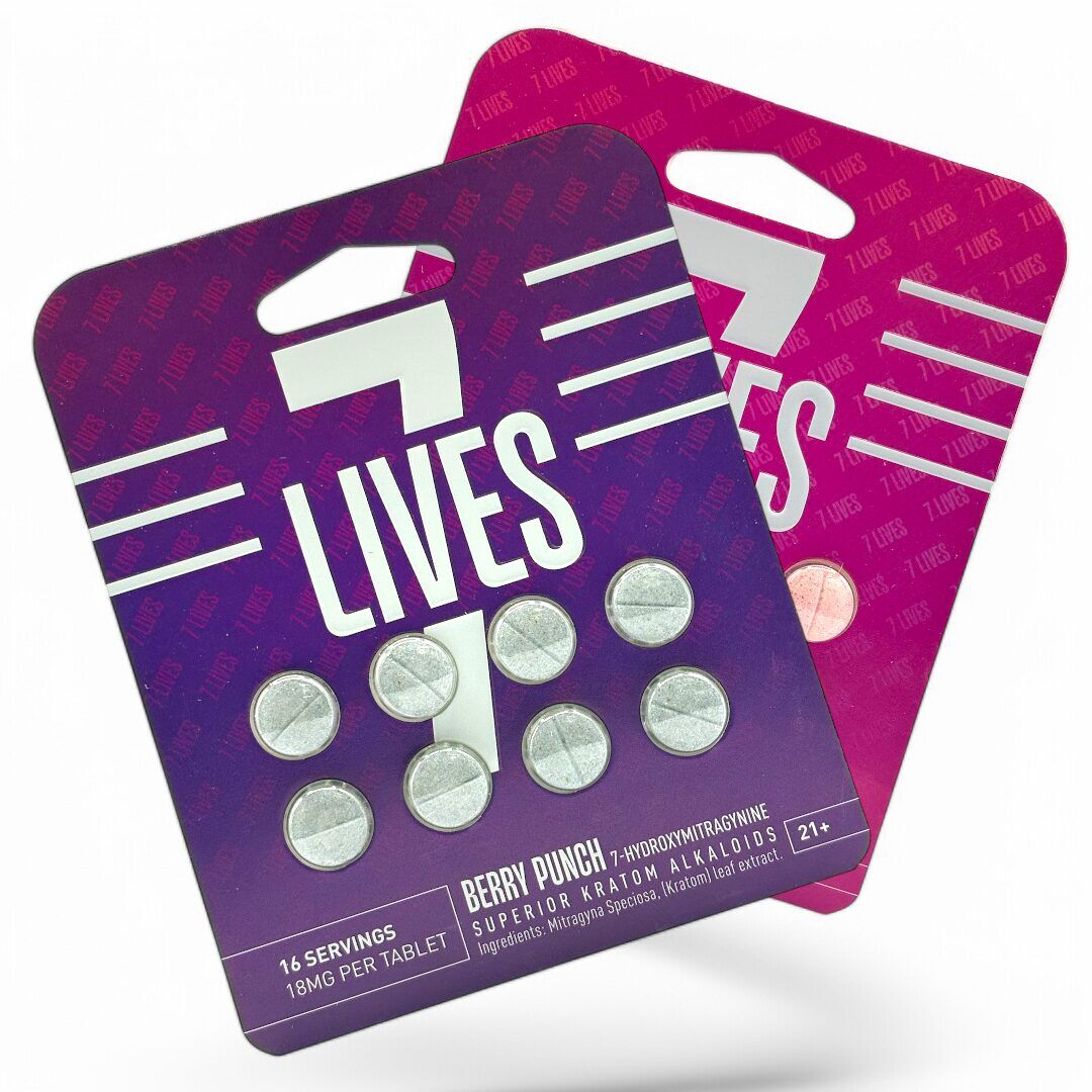 7 Lives 7-OH Kratom Tablets | Image 1 | 7 Lives 7-OH Kratom Tablets