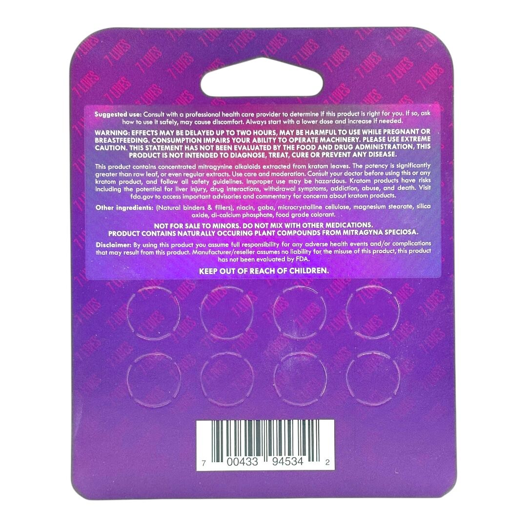 7 Lives 7-OH Kratom Tablets | Image 5 | 7 Lives 7-OH Kratom Tablets