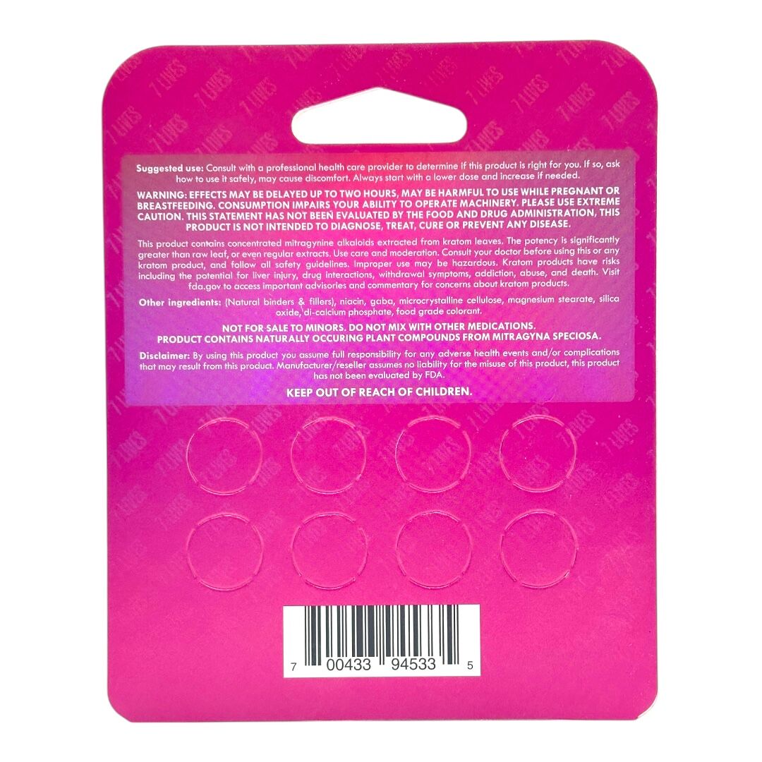 7 Lives 7-OH Kratom Tablets | Image 4 | 7 Lives 7-OH Kratom Tablets