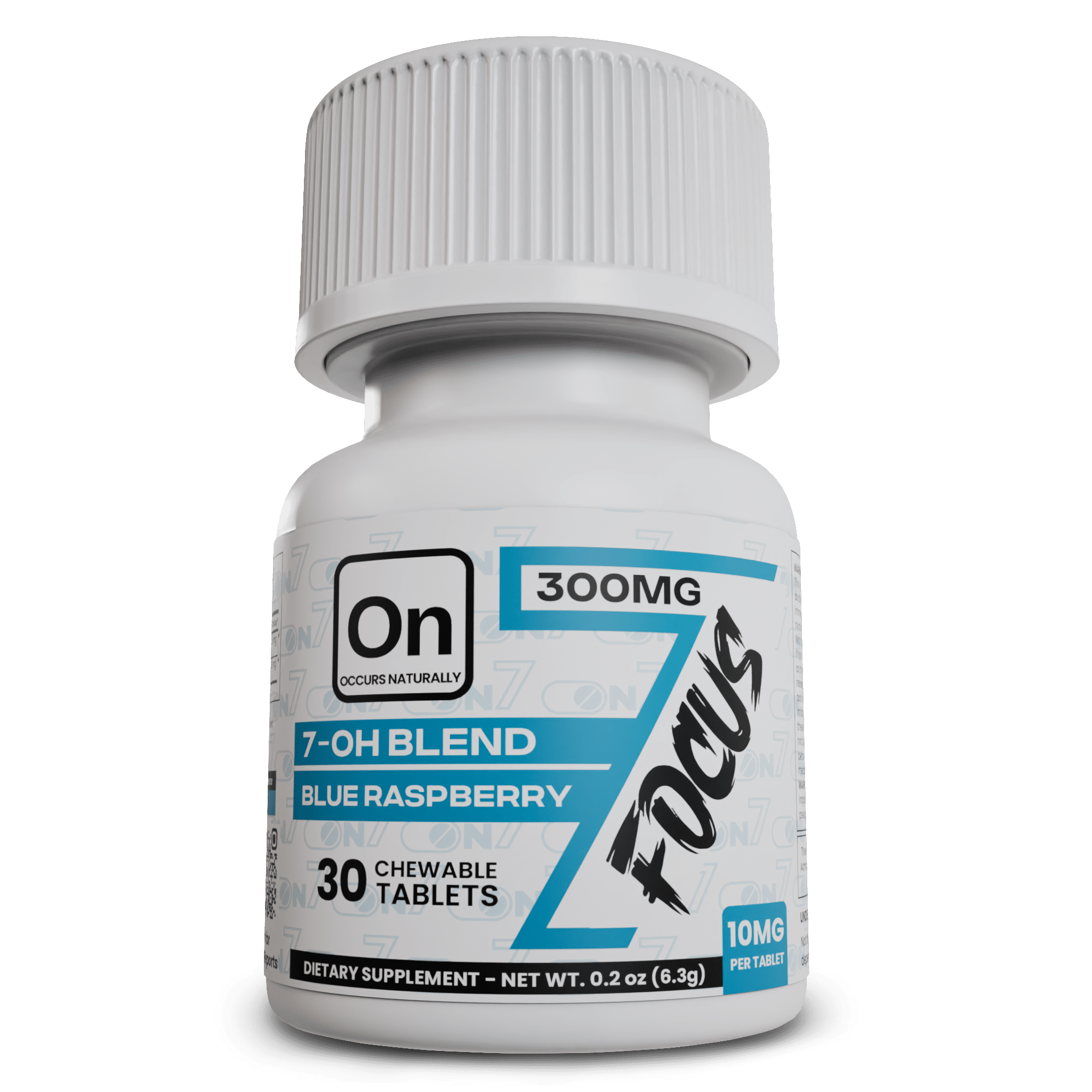 On7 7-Hydroxy + Pseudo Focus Tablets - Blue Raspberry 30ct | Image 6 | On7 7-Hydroxy + Pseudo Focus Tablets – Blue Raspberry 30ct