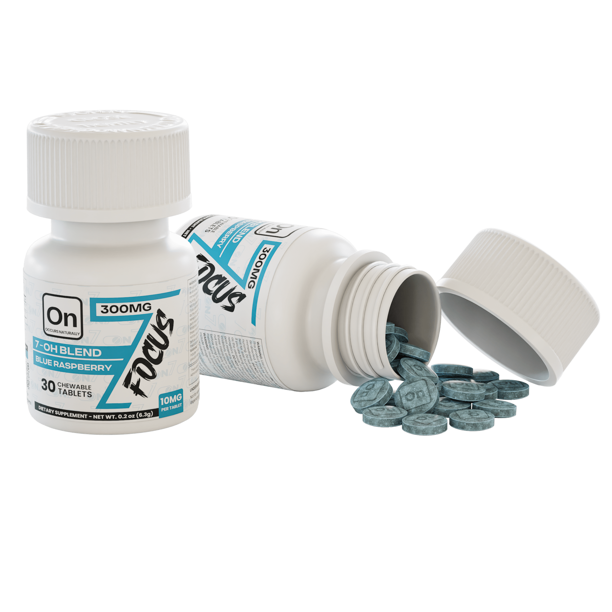 On7 7-Hydroxy + Pseudo Focus Tablets - Blue Raspberry 30ct | Image 8 | On7 7-Hydroxy + Pseudo Focus Tablets – Blue Raspberry 30ct