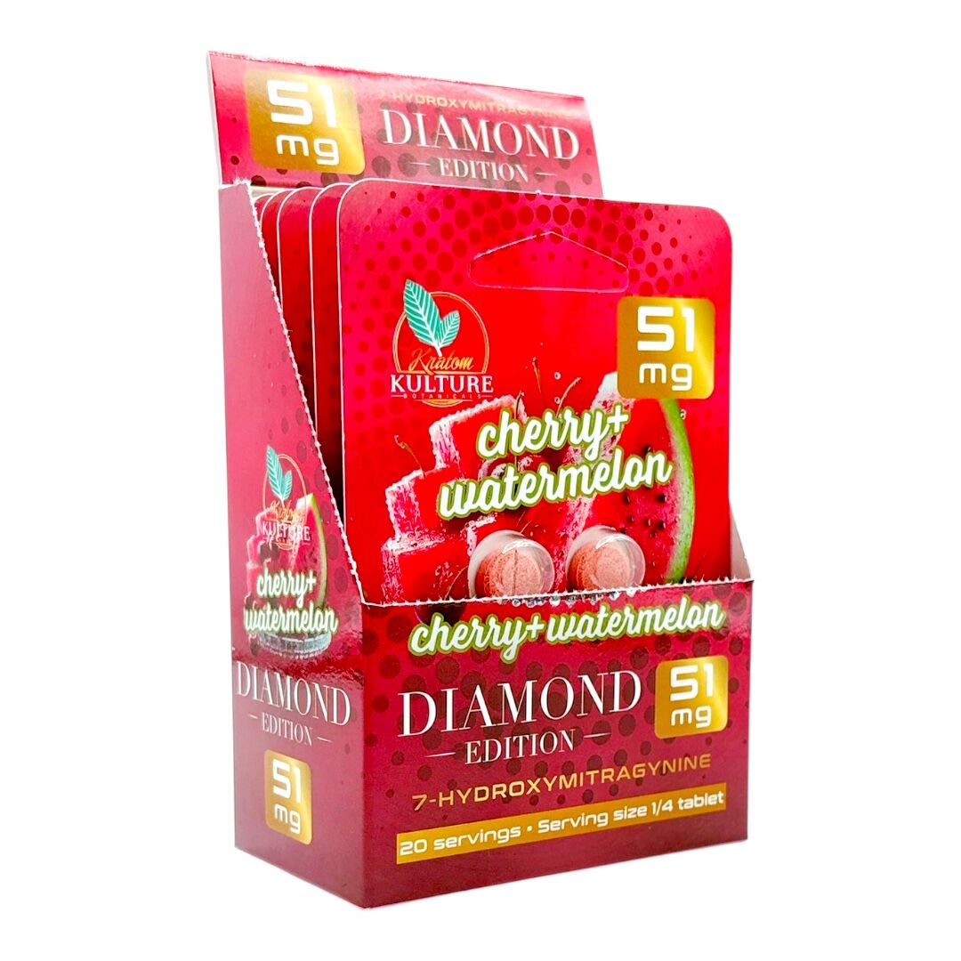 Kratom Kulture 7OH Diamond 51mg – Cherry Watermelon (DEAL BUY 1 GET 1) | Image 4 | Kratom Kulture 7OH Diamond 51mg – Cherry Watermelon (DEAL BUY 1 GET 1)