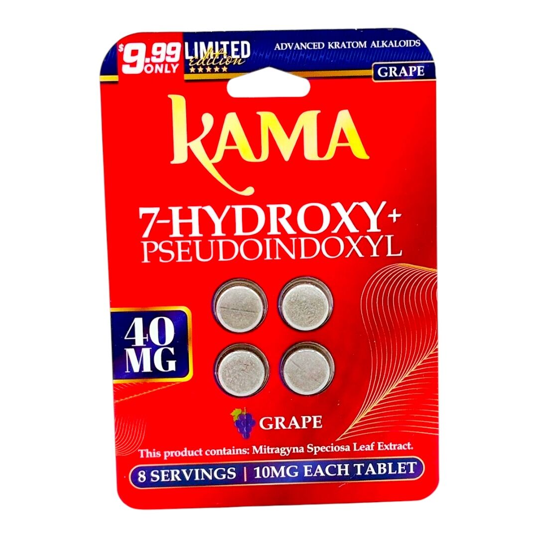 Kama 7-OH + Pseudo Limited Edition Flavored Tablets 10mg x 4ct | Image 13 | Kama 7-OH + Pseudo Limited Edition Flavored Tablets 10mg x 4ct