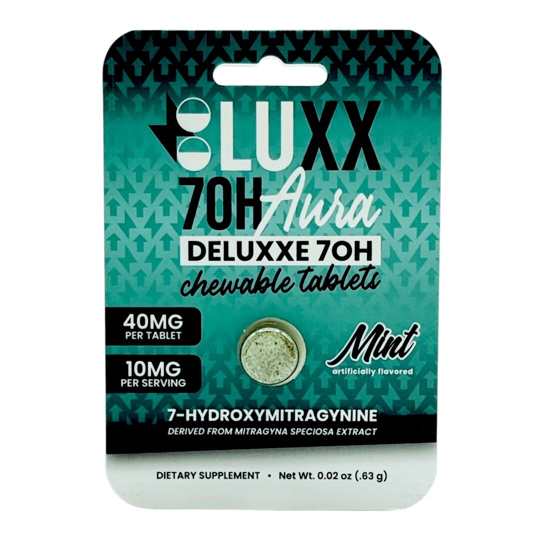 LUXX 7-OH Aura Deluxe Flavored Tablets 40mg | Image 2 | LUXX 7-OH Aura Deluxe Flavored Tablets 40mg