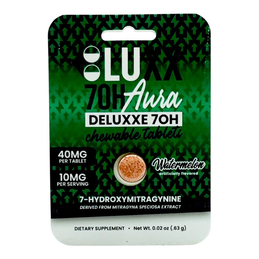 LUXX 7-OH Aura Deluxe Flavored Tablets 40mg | Image 8 | LUXX 7-OH Aura Deluxe Flavored Tablets 40mg