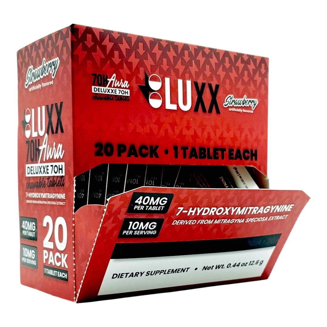 LUXX 7-OH Aura Deluxe Flavored Tablets 40mg | Image 7 | LUXX 7-OH Aura Deluxe Flavored Tablets 40mg