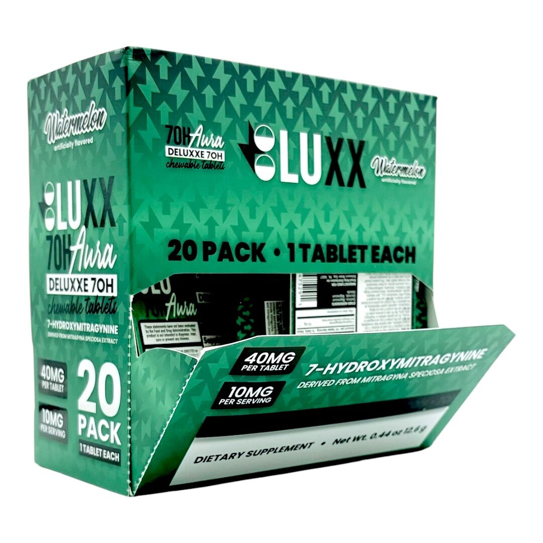 LUXX 7-OH Aura Deluxe Flavored Tablets 40mg | Image 10 | LUXX 7-OH Aura Deluxe Flavored Tablets 40mg