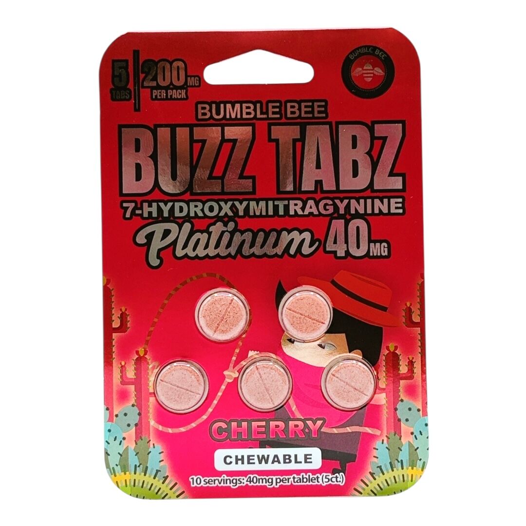 Bumble Bee Buzz Tabz Platinum 7-OH Cherry Tablets 40mg