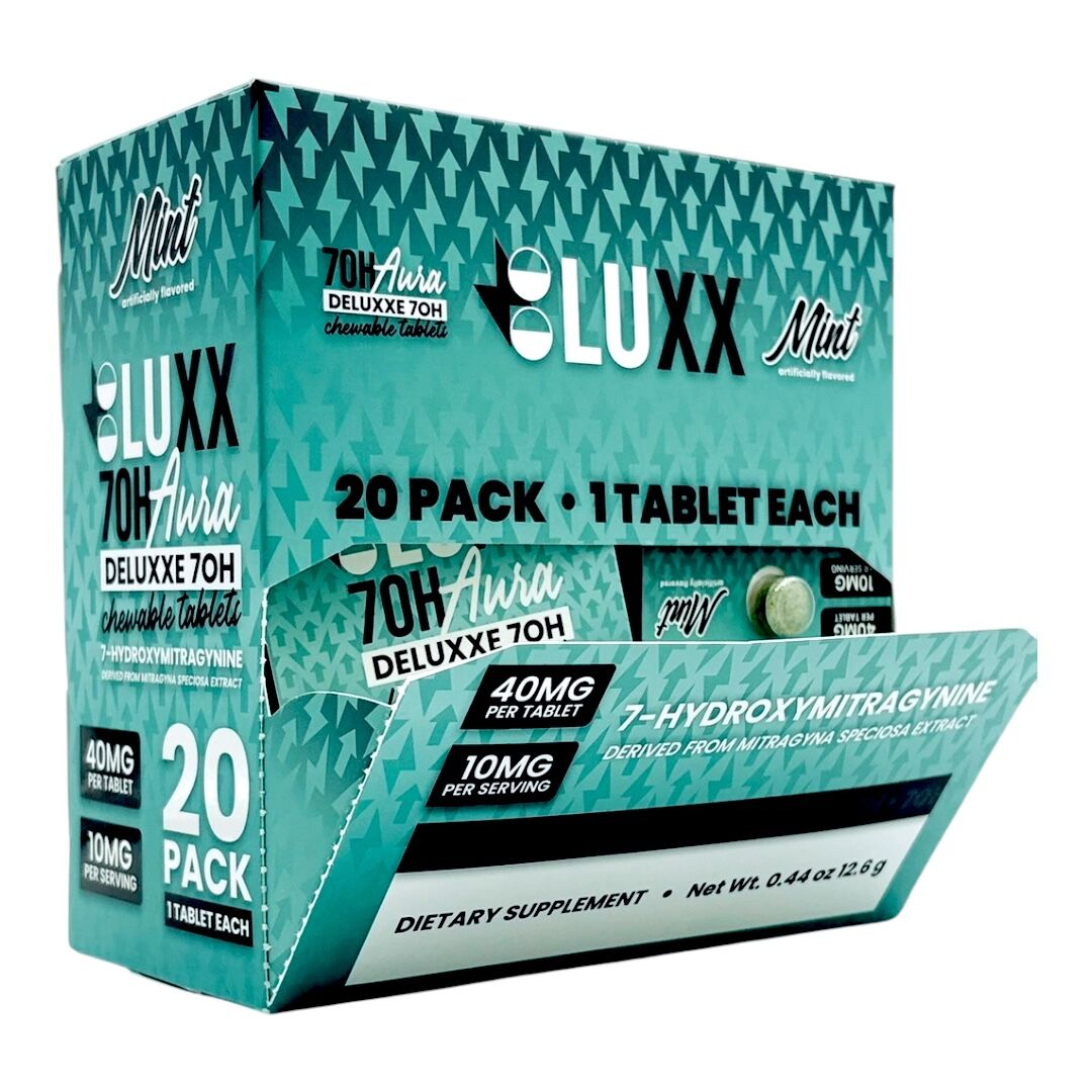 LUXX 7-OH Aura Deluxe Flavored Tablets 40mg | Image 4 | LUXX 7-OH Aura Deluxe Flavored Tablets 40mg