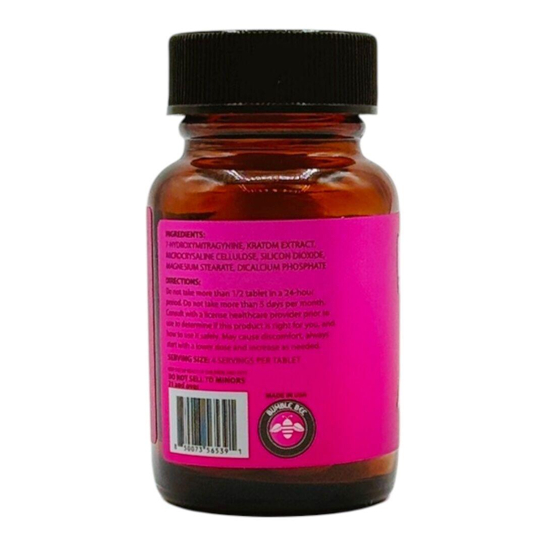 Bumble Bee Buzz Tabz Strawberry Extreme 7-OH Tablets 60mg | Image 5 | Bumble Bee Buzz Tabz Strawberry Extreme 7-OH Tablets 60mg