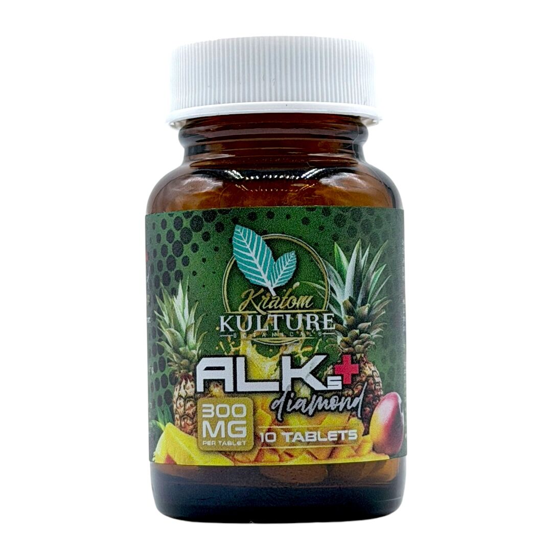 Kratom Kulture Alks+ Diamond Pineapple Mango 300mg Tablets | Image 13 | Kratom Kulture Alks+ Diamond Pineapple Mango 300mg Tablets