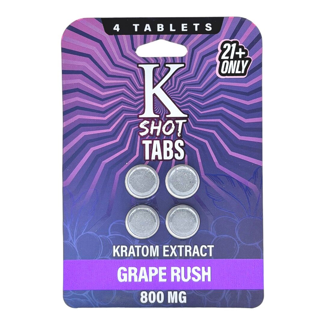 KShot Tabs Flavored Kratom Tablets 200mg x 4ct | Image 2 | KShot Tabs Flavored Kratom Tablets 200mg x 4ct