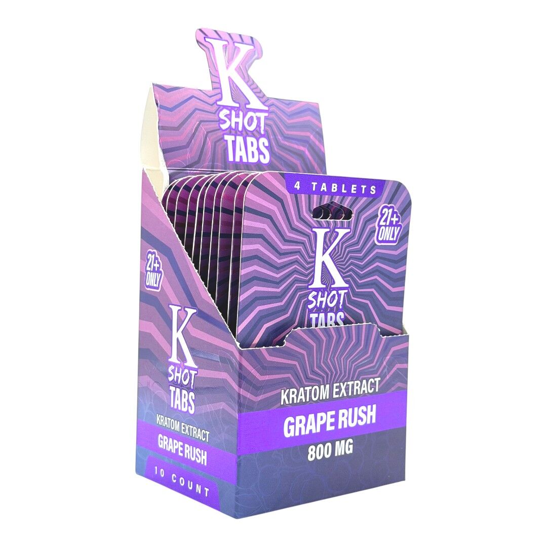 KShot Tabs Flavored Kratom Tablets 200mg x 4ct | Image 8 | KShot Tabs Flavored Kratom Tablets 200mg x 4ct