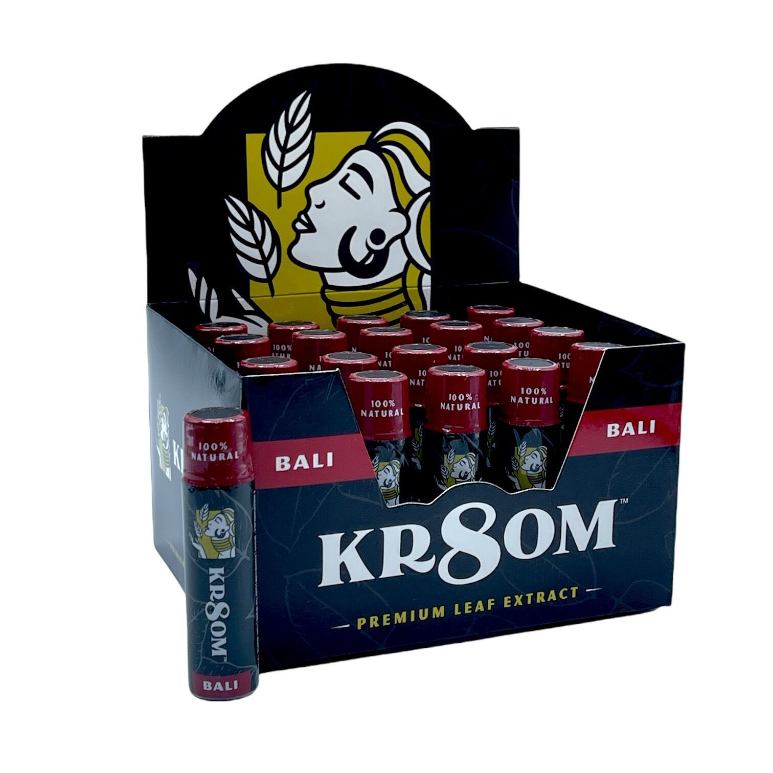 Kr8om Bali Extract Kratom Shot, 150mg, 12mL | Image 2 | Kr8om Bali Extract Kratom Shot, 150mg, 12mL
