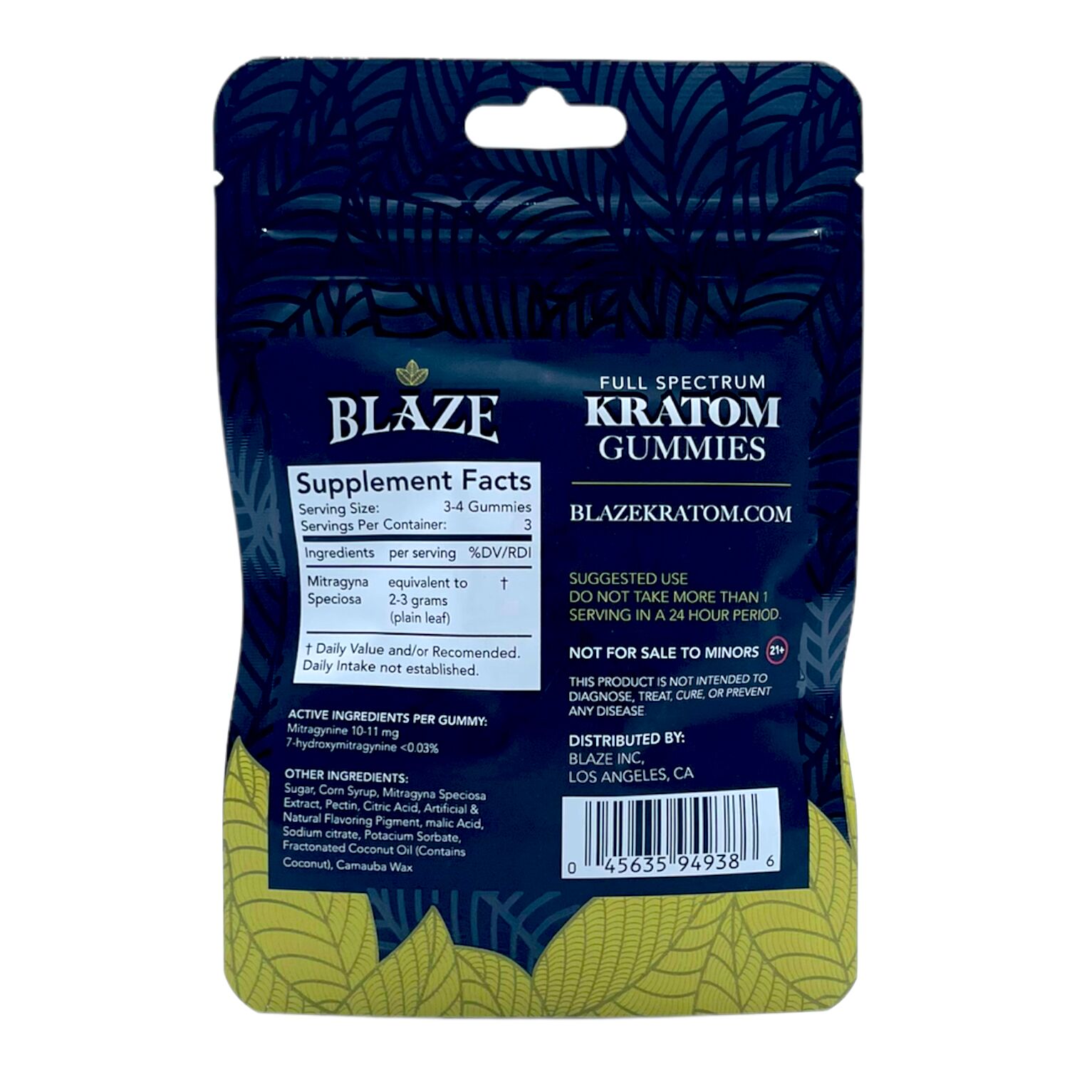 Blaze Kratom Gummies, 10ct | Image 2 | Blaze Kratom Gummies, 10ct