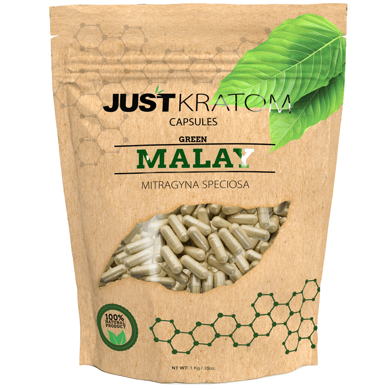 Just Kratom Green Malay Kratom Capsules | Image 3 | Just Kratom Green Malay Kratom Capsules