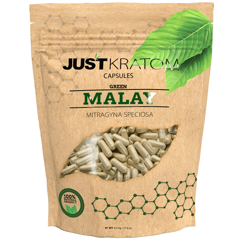 Just Kratom Green Malay Kratom Capsules | Image 2 | Just Kratom Green Malay Kratom Capsules