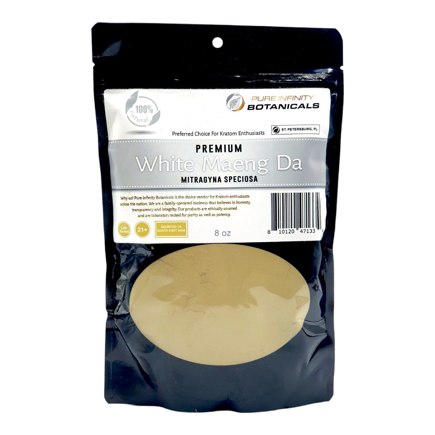 Pure Infinity White Maeng Da Kratom Powder | Image 1 | Pure Infinity White Maeng Da Kratom Powder
