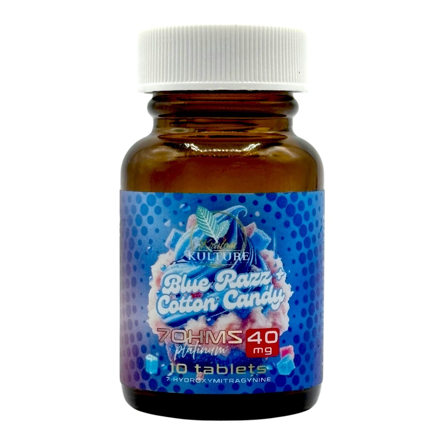 Kratom Kulture 7OHMZ Platinum 40mg – Blue Razz Cotton Candy | Image 5 | Kratom Kulture 7OHMZ Platinum 40mg – Blue Razz Cotton Candy