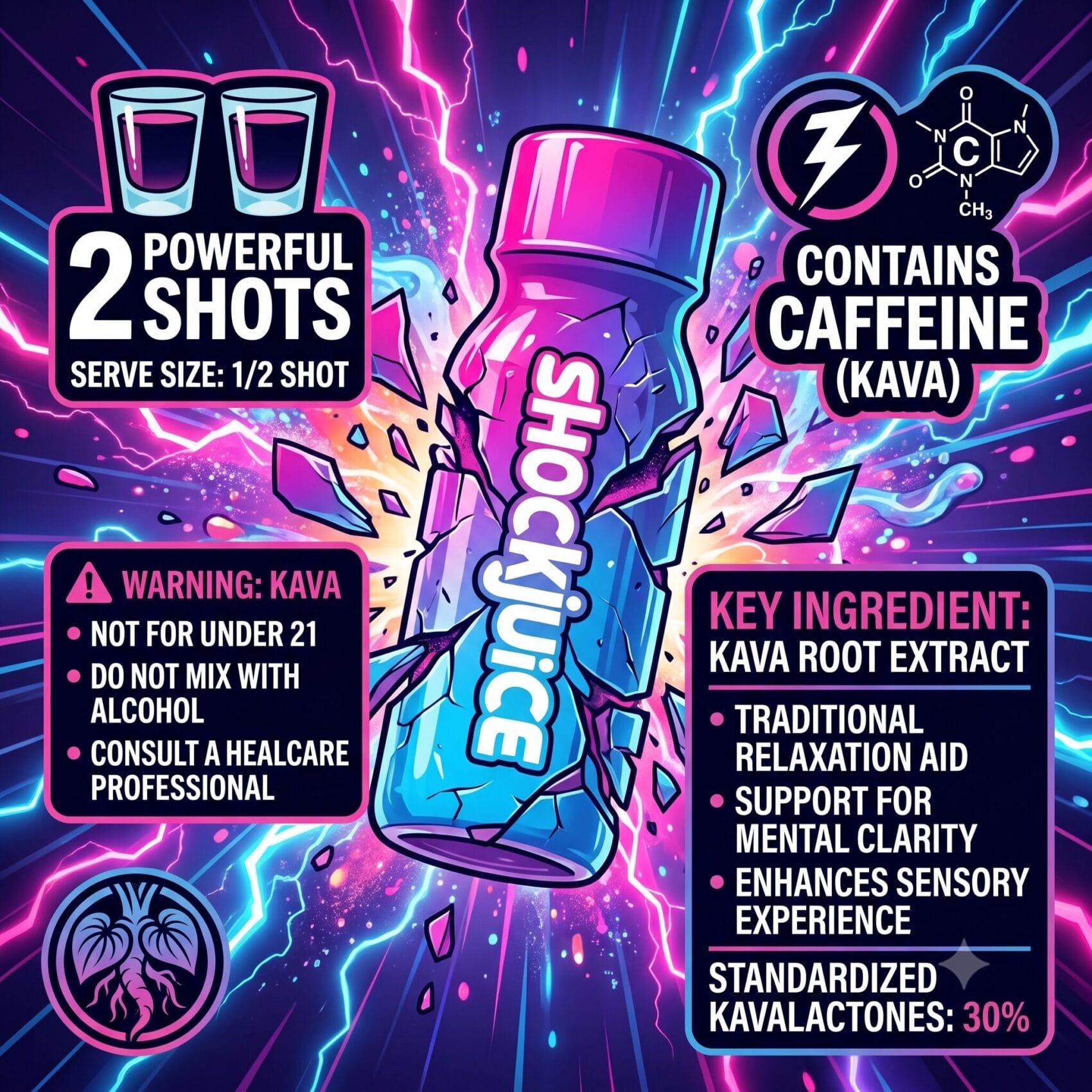 Shockjuice - Energy Shot, 15mL | Image 3 | Shockjuice – Energy Shot, 15mL