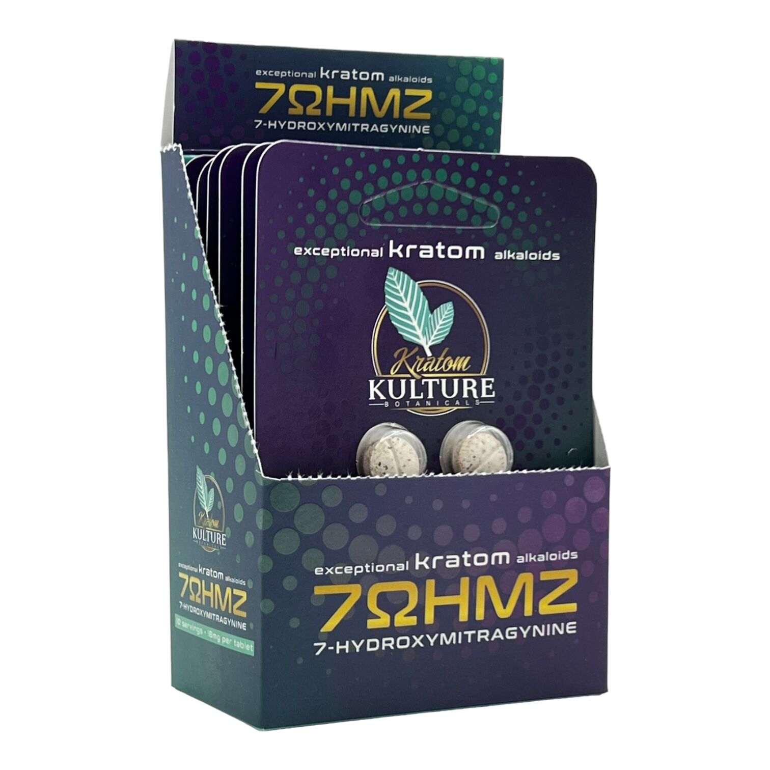 Kratom Kulture 7OHMZ Tablets 18mg | Image 3 | Kratom Kulture 7OHMZ Tablets 18mg