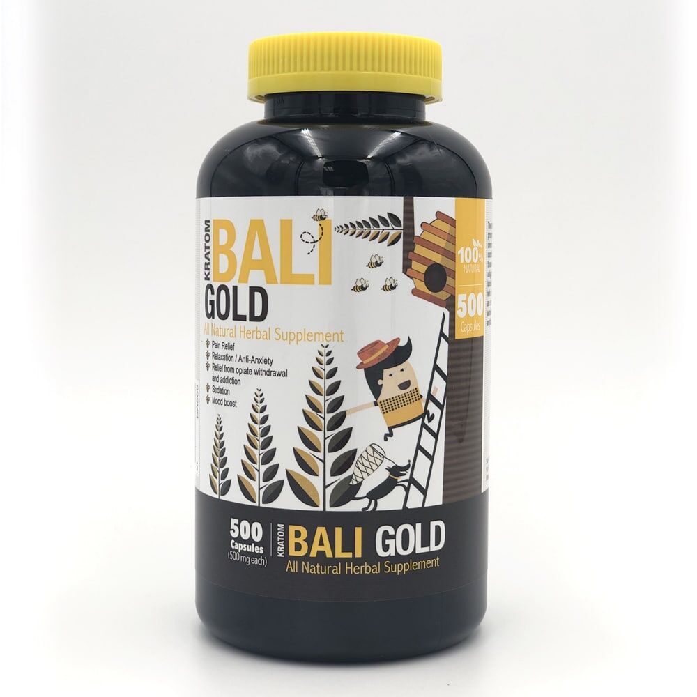 Bumble Bee Bali Gold Kratom Capsules | Image 1 | Bumble Bee Bali Gold Kratom Capsules