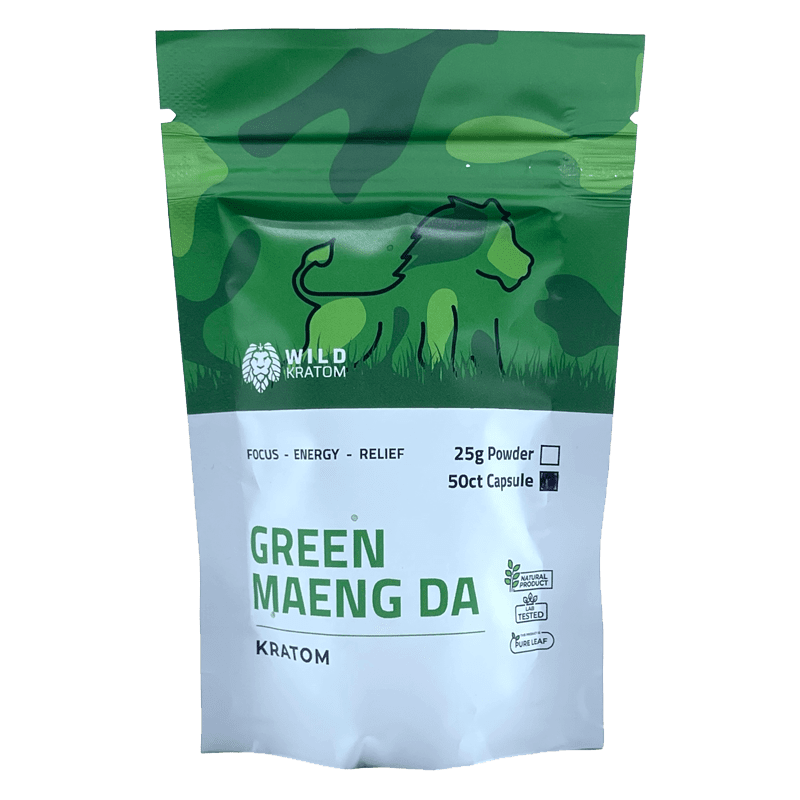 Wild Kratom Green Maeng Da Kratom Capsules | Image 1 | Wild Kratom Green Maeng Da Kratom Capsules