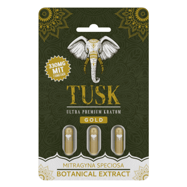Tusk Gold Kratom Extract Capsules