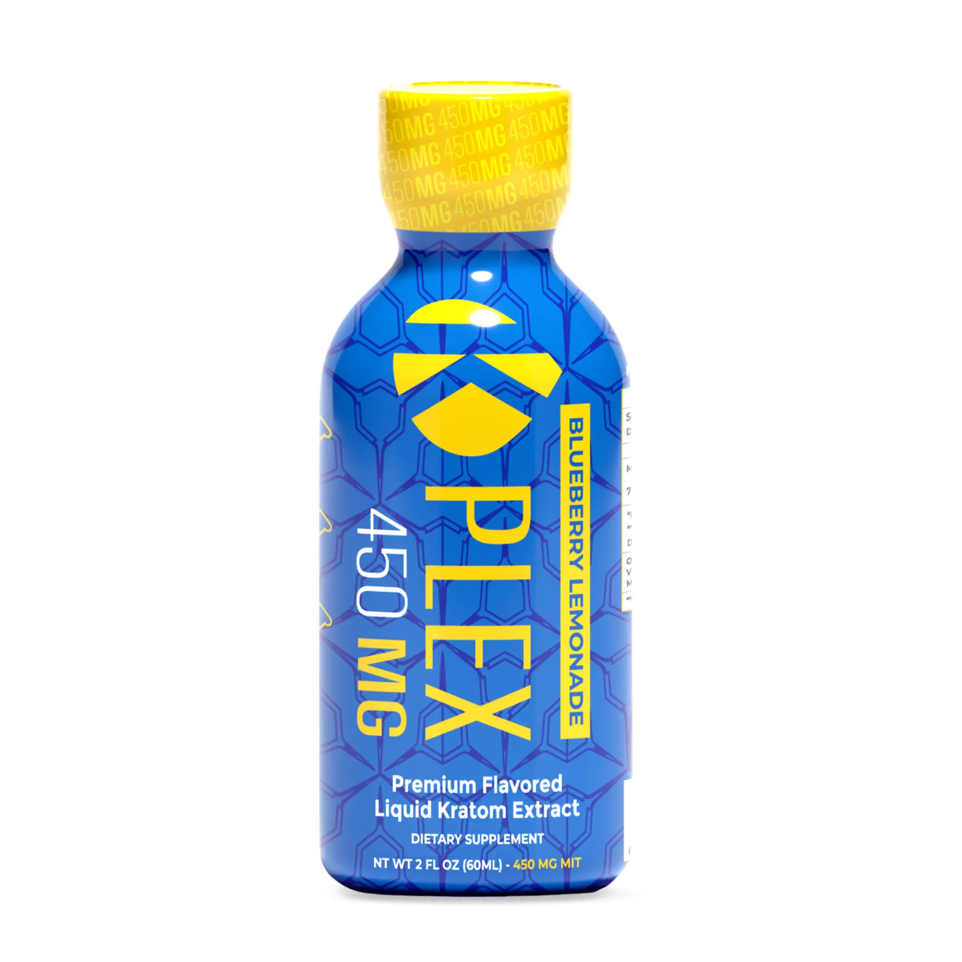 Prof Whyte's K-Plex Kratom Shot, 450mg, 60mL - Blueberry Lemonade | Image 1 | Prof Whyte’s K-Plex Kratom Shot, 450mg, 60mL – Blueberry Lemonade