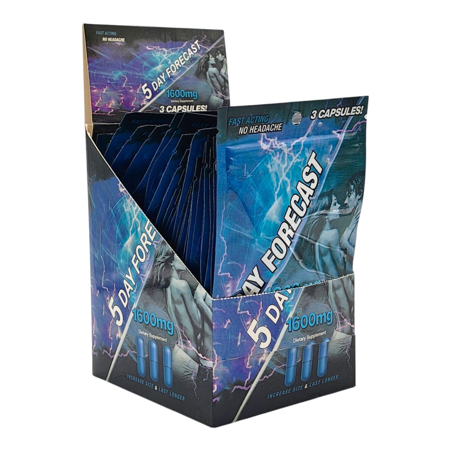 5 Day Forecast Male Enhancement Capsules, 3ct | Image 4 | 5 Day Forecast Male Enhancement Capsules, 3ct
