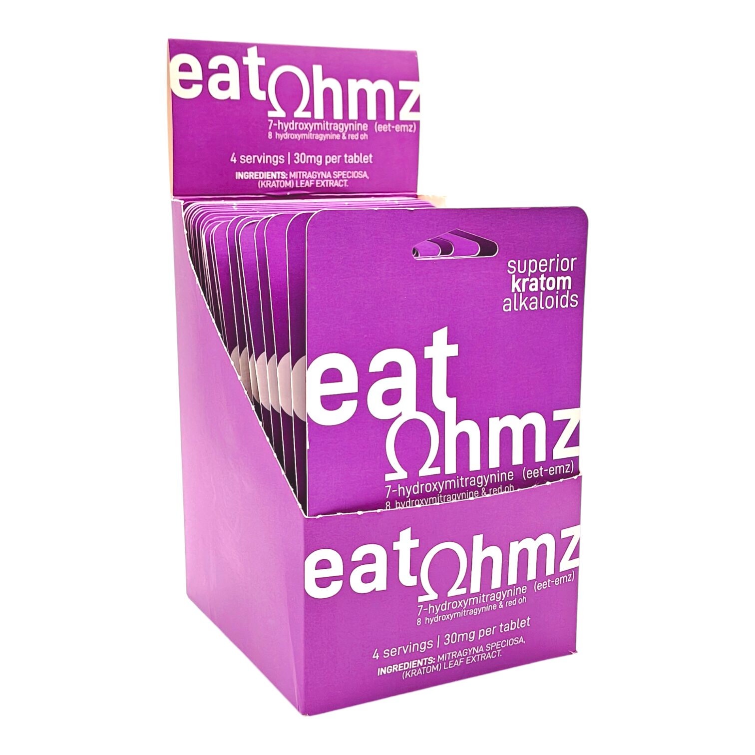 Eat Ohmz 7-OH 8-OH Red-OH Tablets (Purple) 30mg | Image 3 | Eat Ohmz 7-OH 8-OH Red-OH Tablets (Purple) 30mg