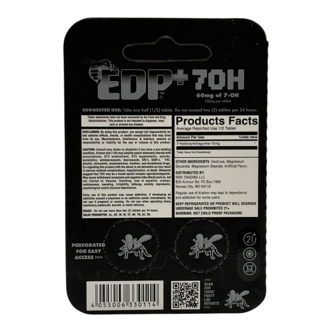 EDP 7-OH Tablets, 30mg x 2ct | Image 4 | EDP 7-OH Tablets, 30mg x 2ct
