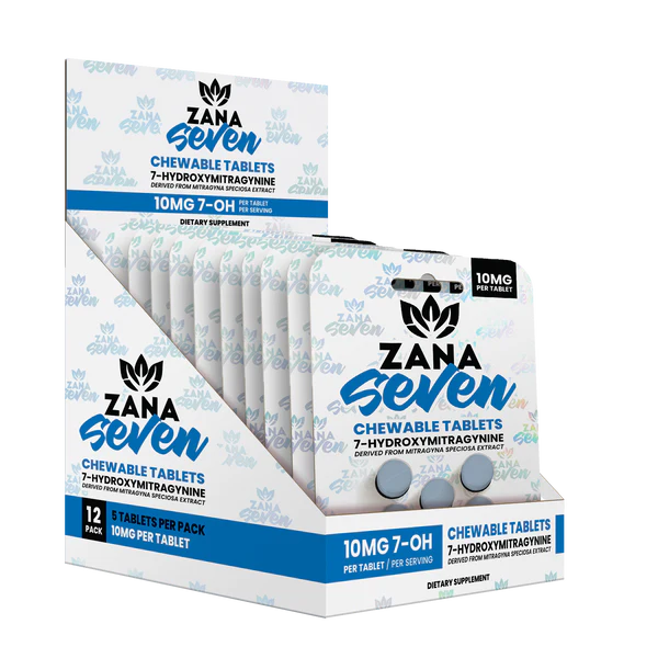 Zana Seven 7-OH Tablets, 20mg x 5ct | Image 2 | Zana Seven 7-OH Tablets, 20mg x 5ct