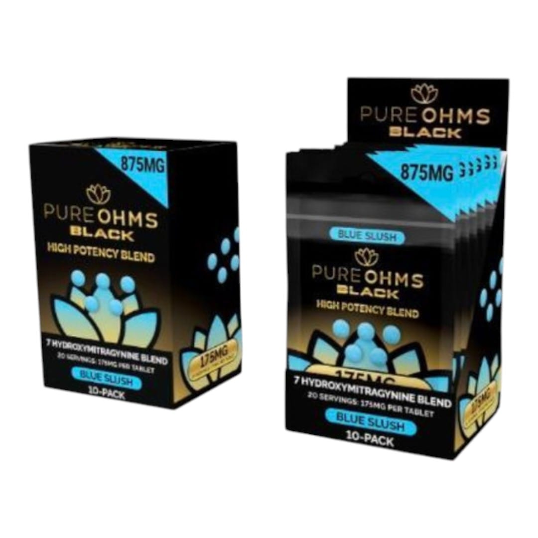 PURE OHMS Black 7-OH Flavored Tablets 175mg x 5ct | Image 6 | PURE OHMS Black 7-OH Flavored Tablets 175mg x 5ct