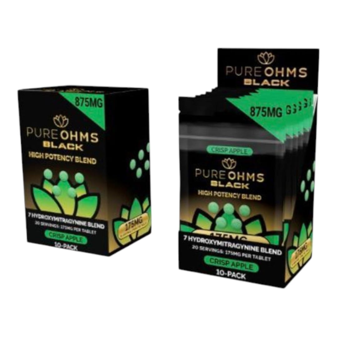 PURE OHMS Black 7-OH Flavored Tablets 175mg x 5ct | Image 5 | PURE OHMS Black 7-OH Flavored Tablets 175mg x 5ct